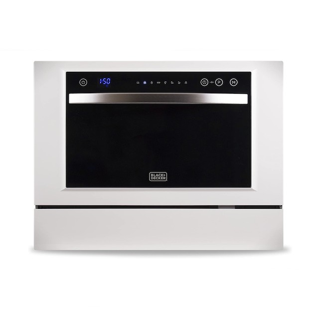 BLACK+DECKER 6 Place Setting Compact Countertop Dishwasher