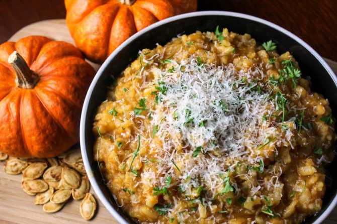 STYLECASTER | slow cooker pumpkin recipes | slow cooker pumpkin risotto