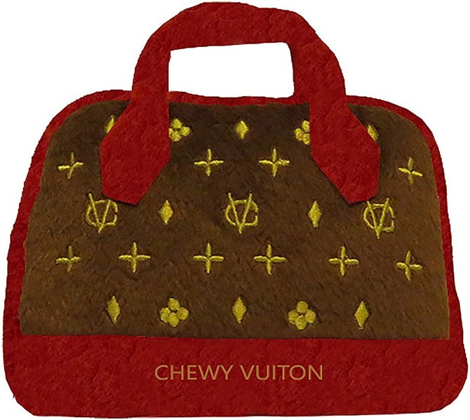 Dog Diggin Designs Chewy Vuiton Squeaky Toy