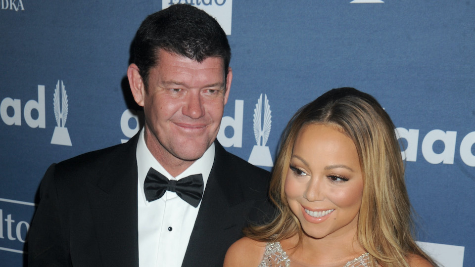 Mariah Carey and James Packer attend the 27th Annual GLAAD Media Awards on May 14, 2016 at the Waldorf Astoria Hotel in New York City, New York, USA.