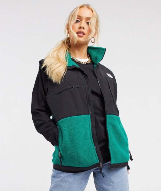 STYLECASTER | Hailey Bieber North Face Vest