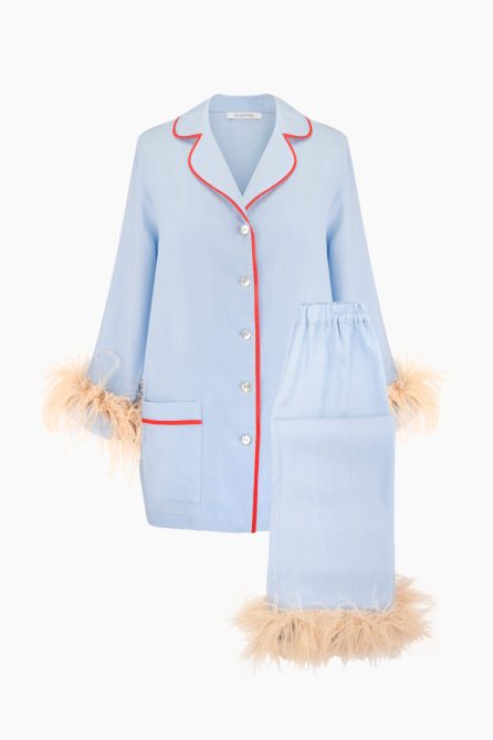 STYLECASTER | Kendall Jenner Sleeper Feather Pajamas