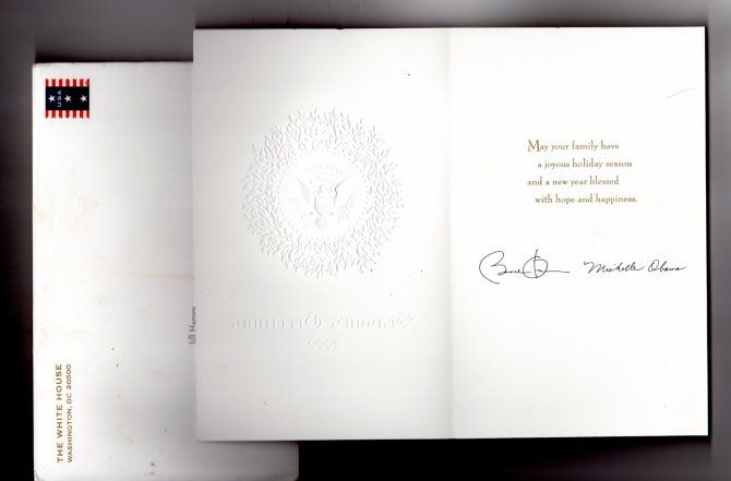 Obama Christmas Card 2009