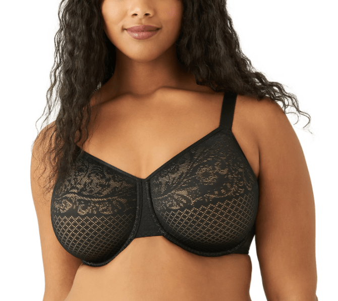 STYLECASTER | Bella Hadid black lace bra