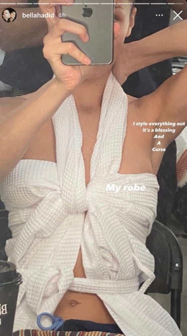 STYLECASTER | Bella Hadid Robe 