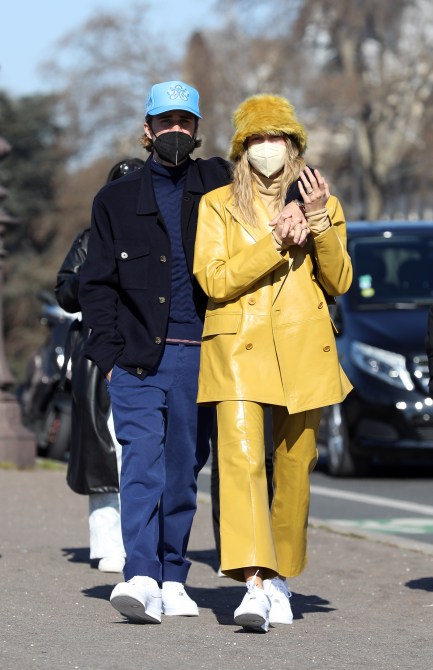 STYLECASTER | Hailey Bieber Yellow Suit Stand Studio