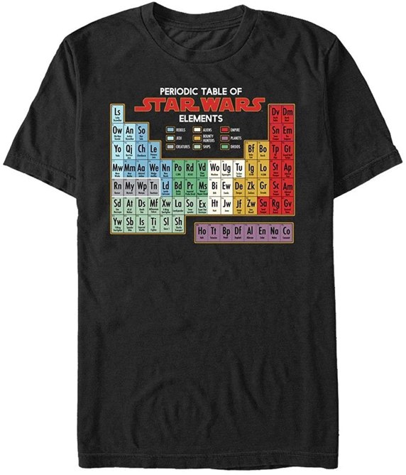 'Star Wars' Periodic Table T-Shirt