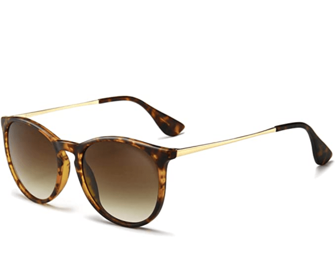 SUNGAIT Vintage Round Sunglasses for Women