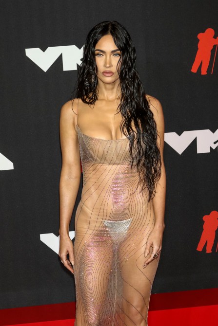 STYLECASTER | Megan Fox Naked Dress