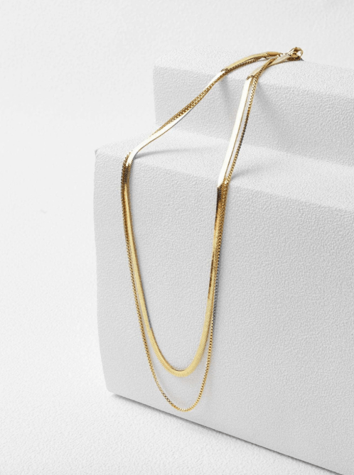 MOTF PREMIUM 14K GOLD PLATED LAYERED NECKLACE