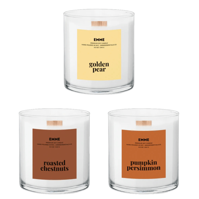 Emme Essentials Fall Favorites Candles Gift Set
