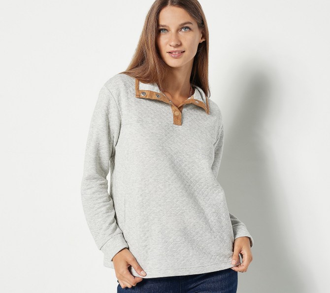 Koolaburra by Ugg Quilted Funnel Neck Pullover