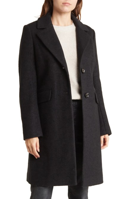 Sam Edelman Reefer Wool Blend Coat Nordstrom Rack