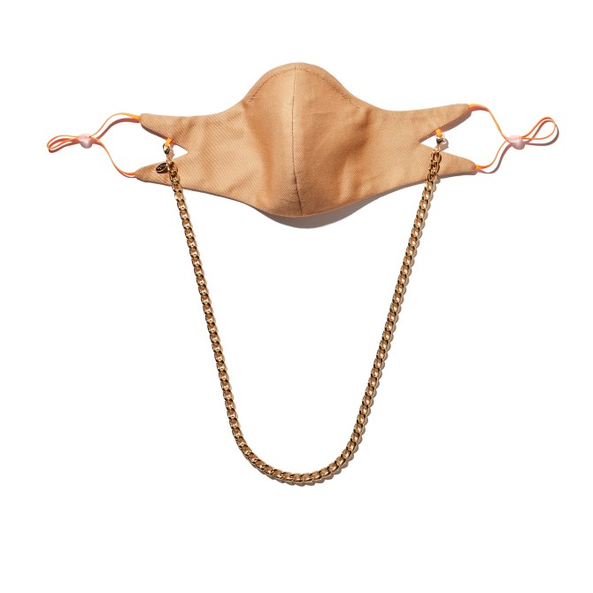 Second Wind The Tina Face Mask with Gold Chain