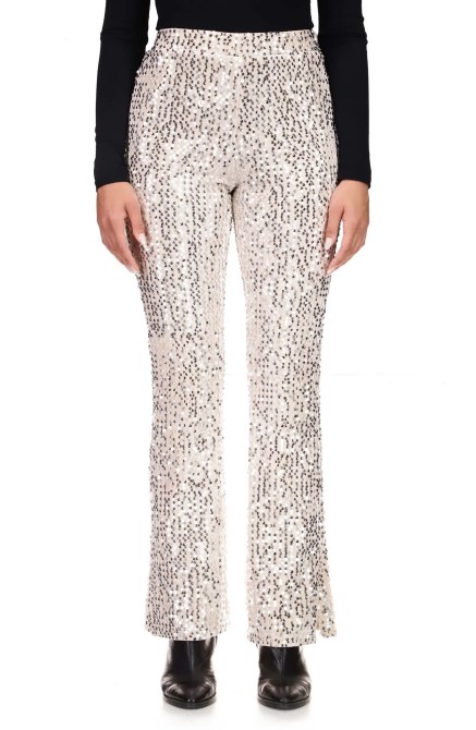 The Kicker Sequin Flare Hem Leggings