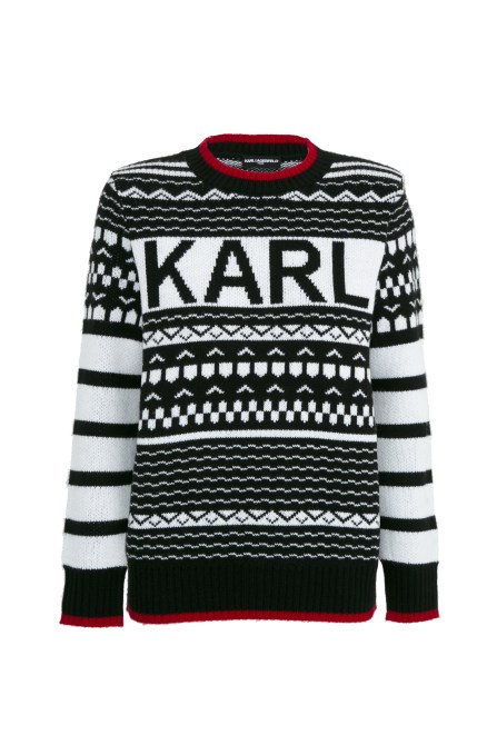 karl lagerfeld fair isle sweater
