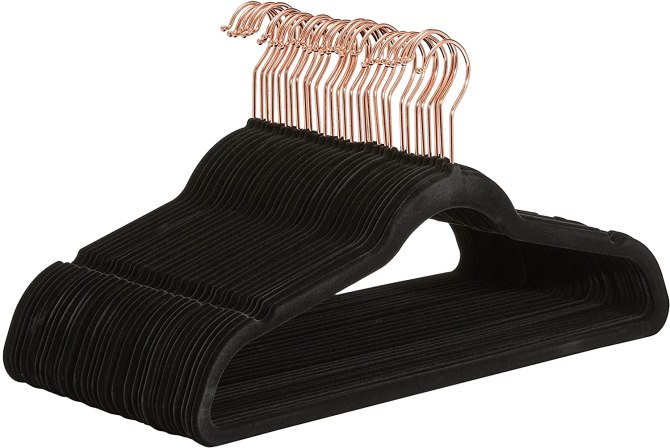 Amazon Basics Slim, Velvet, Non-Slip Suit Clothes Hangers
