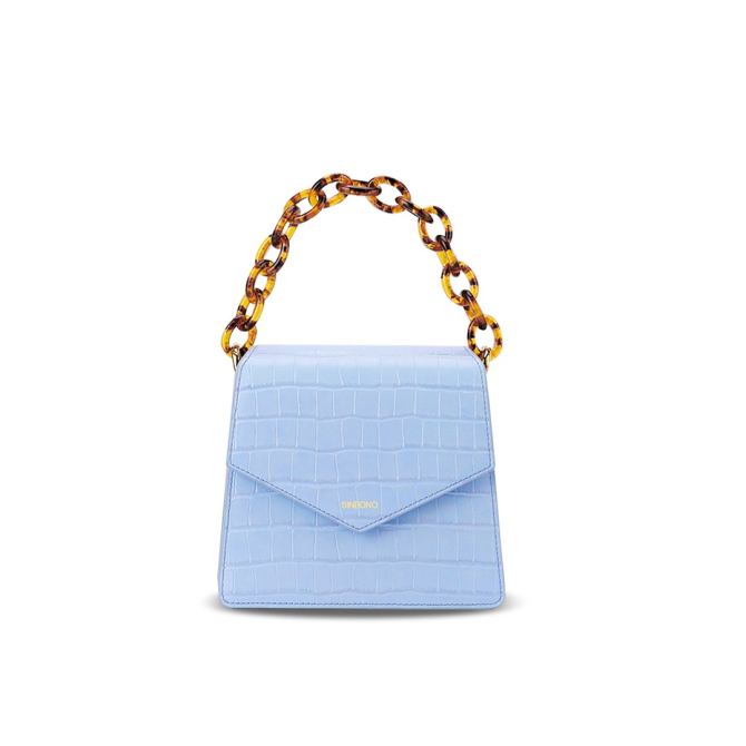 Mia Acrylic Chain Top Handle Bag