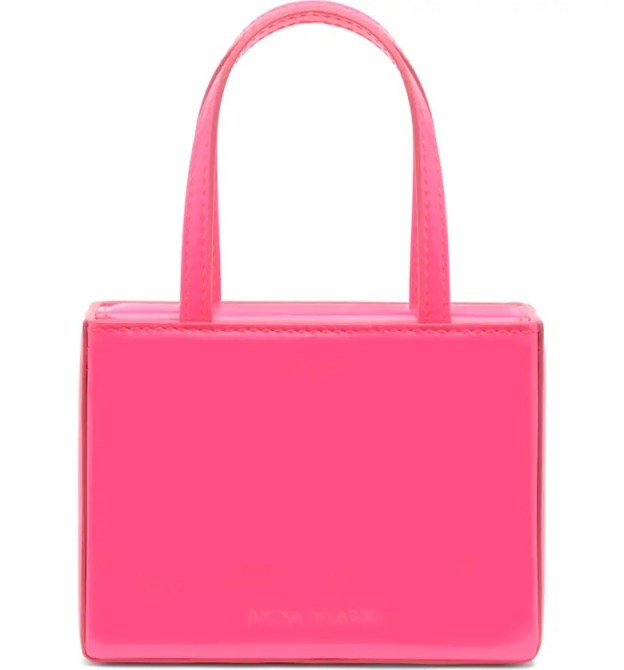 Amina Muaddi Superamini Georgia Leather Top Handle Bag Nordstrom