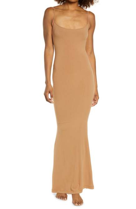 SKIMS Ribbed Long Slipdress