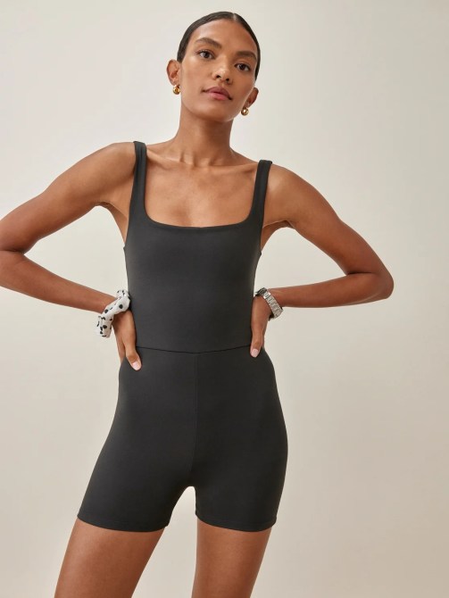 Reformation Dev Ecostretch Short Jumpsuit