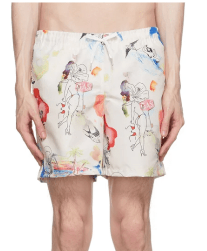 Bather Beige Swim Shorts