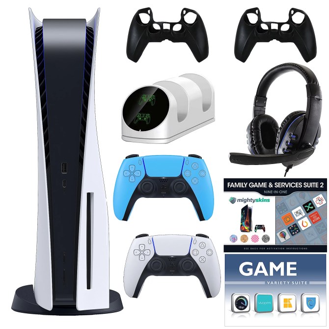 PS5 Console with Headset, 2 Controllers Accessories & Vouchers