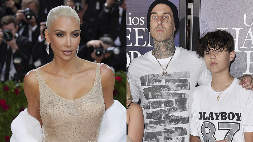 kim kardashian landon barker travis barker