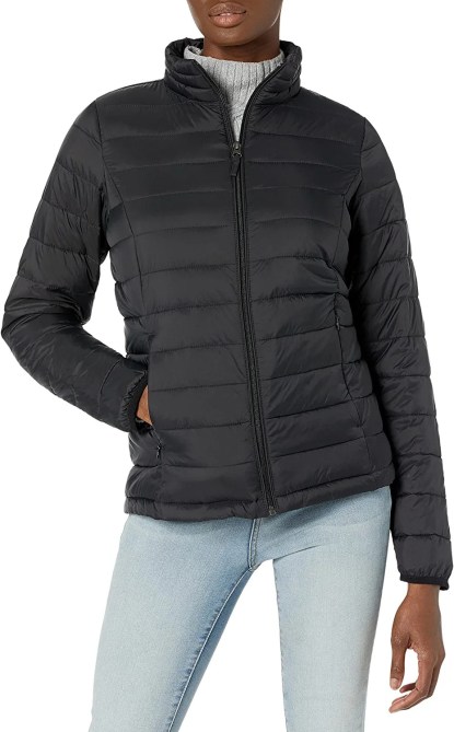 Amazon Essentials Women's Lightweight Long-Sleeve Water-Resistant Puffer Jacket