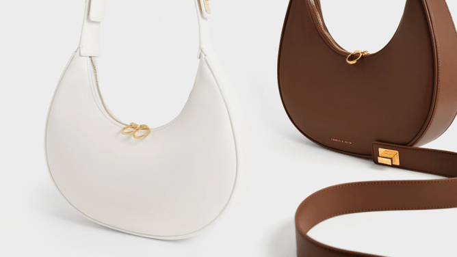 Charles & Keith Crescent Hobo Bag