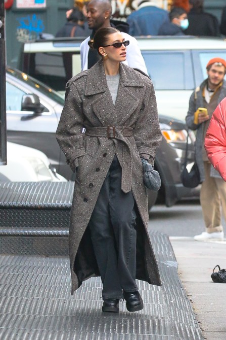 STYLECASTER | Hailey Bieber Winter Coats
