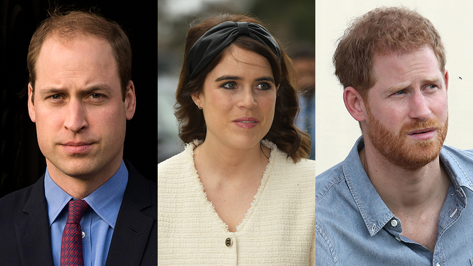 Princess Eugenie, Prince William, Prince Harry
