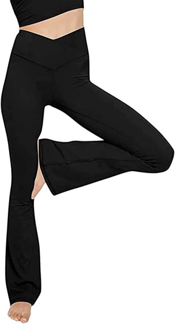 TOPYOGAS Crossover Yoga Pants Amazon