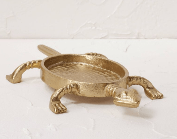 Metal Turtle Decorative Tray