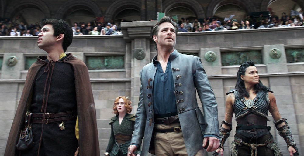 Justice Smith, Sophia Lillis, Chris Pine, Michelle Rodriguez