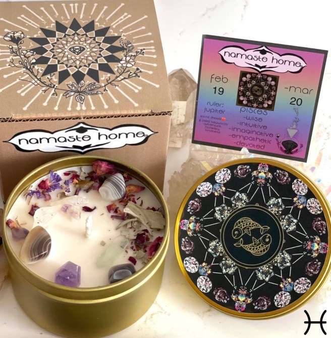 NamasteHomeTM Pisces Candle Etsy