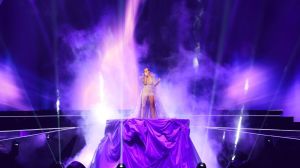 LAS VEGAS, NEVADA - MARCH 29: In this image released on April 11, Carrie Underwood performs for the 2022 CMT Music Awards on March 29, 2022 in Las Vegas, Nevada. (Photo by Denise Truscello/Getty Images for CMT)