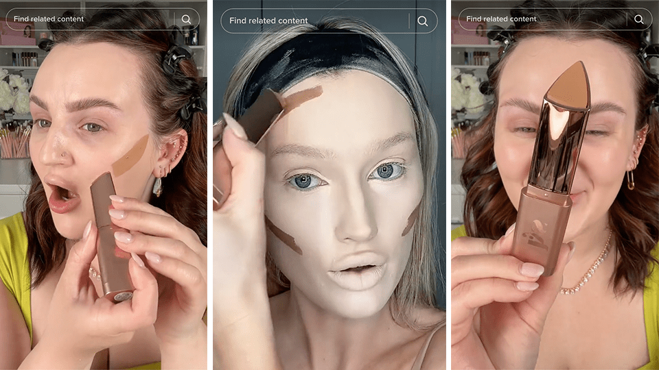 LYS Beauty No Limits Cream Bronzer and Contour Stick on TikTok