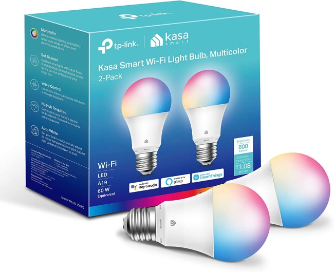 Kasa Smart Light Bulbs, 2-Pack