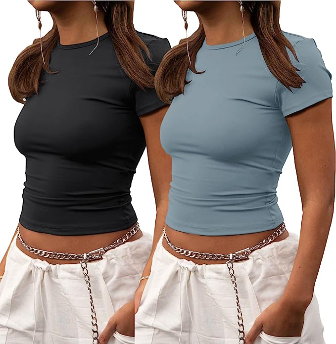ZHENWEI Crop Workout Tops