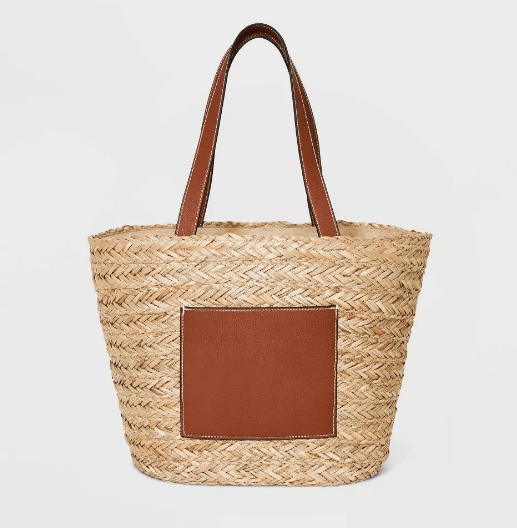 Straw Basket Tote Handbag - Universal Thread™