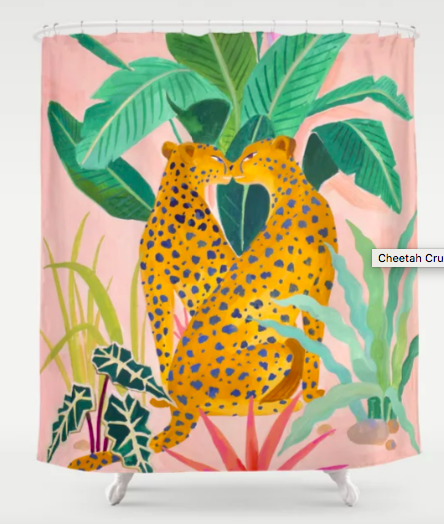 Cheetah Crush Shower Curtain