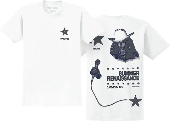 Beyoncé Official Renaissance World Tour Merch Summer T-Shirt