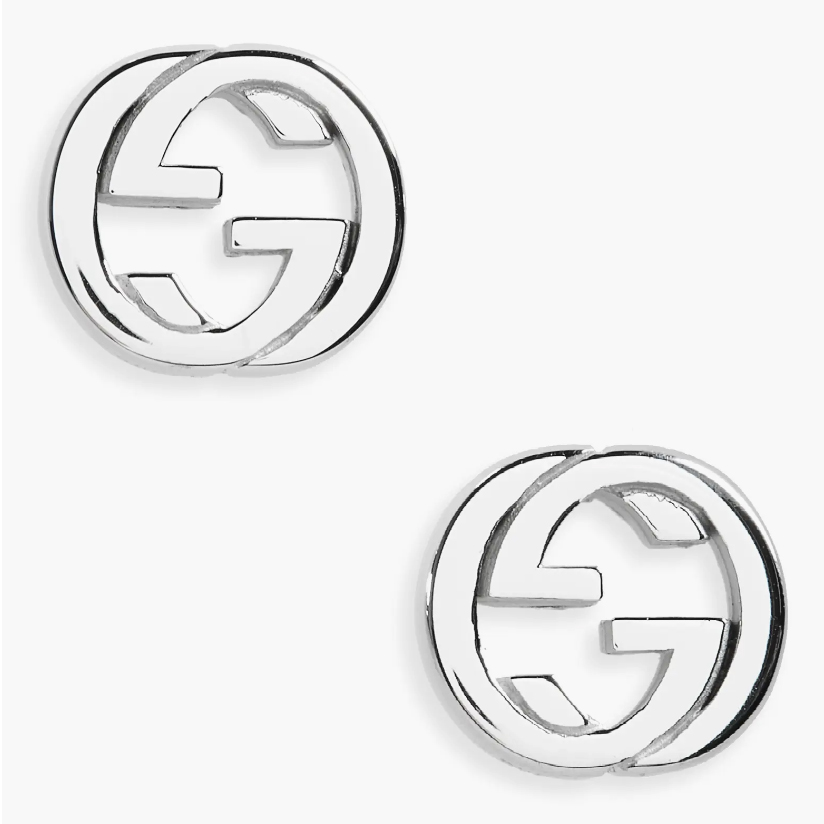 Gucci Interlocking Stud Earrings