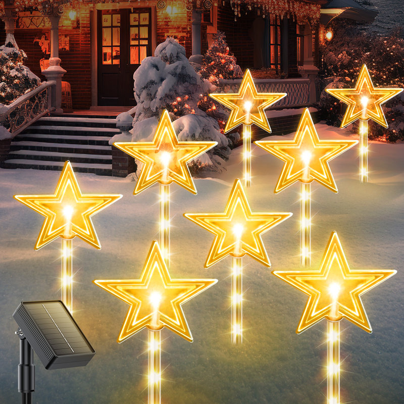 Jatava Weather Resistant Outdoor Christmas Decoration (Set of 8)