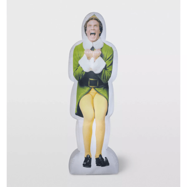 Warner Bros. Photorealistic Excited Buddy the Elf Inflatable Christmas Decoration