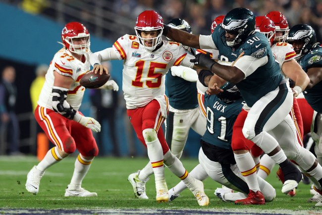 Looking to watch Super Bowl 2025 live for free? Last time these teams met in the Super Bowl, Chiefs quarterback Patrick Mahomes showcased his trademark elusiveness, breaking away from Eagles defensive tackle Jordan Davis during a crucial third-quarter play at Super Bowl LVII in 2023.