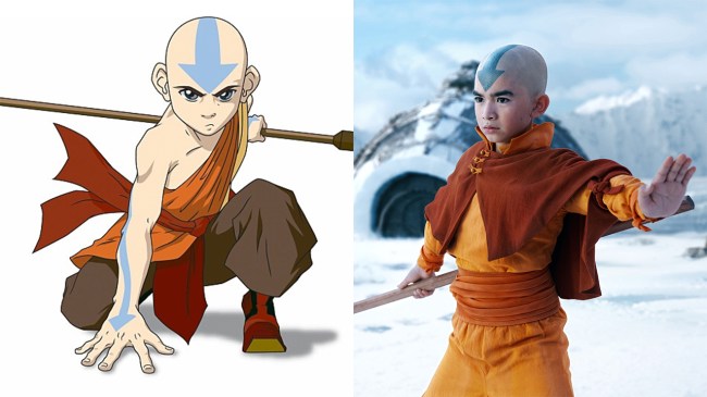 Avatar The Last Airbender Ages. Animated Aang from Avatar: The Last Airbender, Gordon Cormier as Aang from Avatar: The Last Airbender