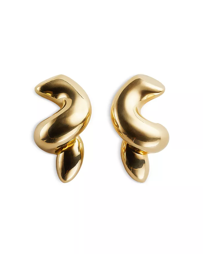 Bottega Veneta Corkscrew Earrings