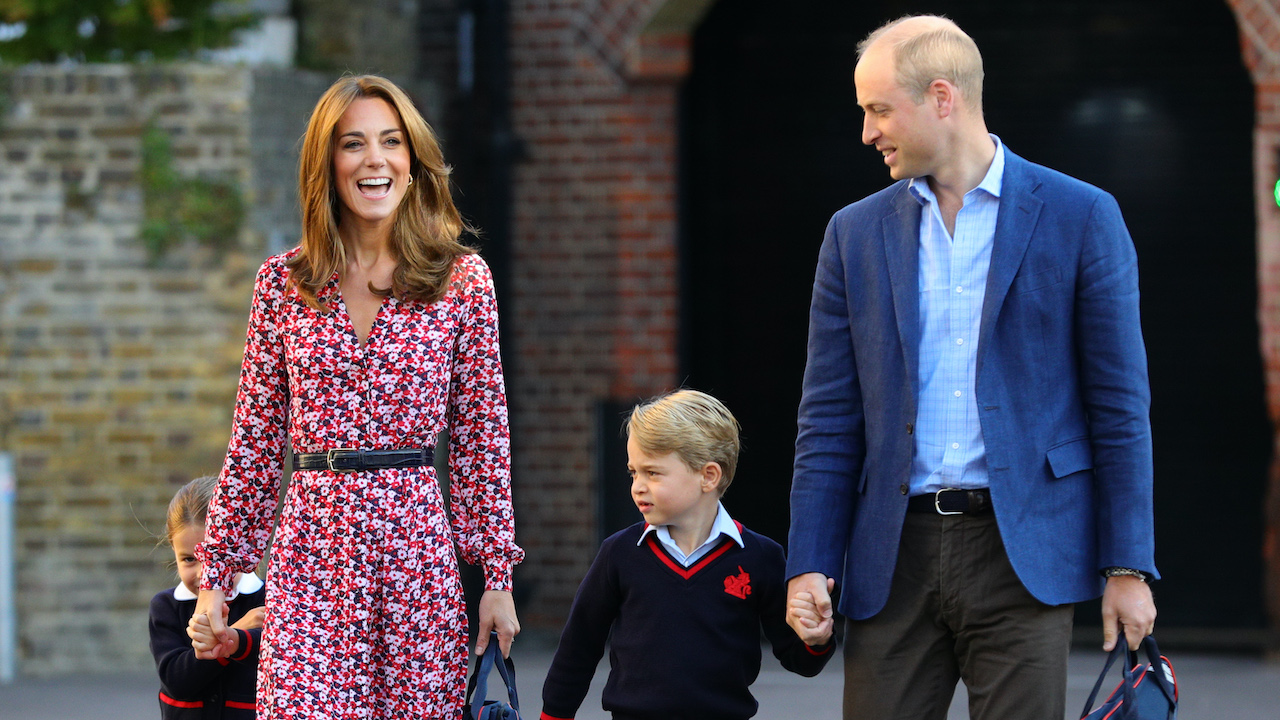 Princess Charlotte, Kate Middleton, Prince George, and Prince William.